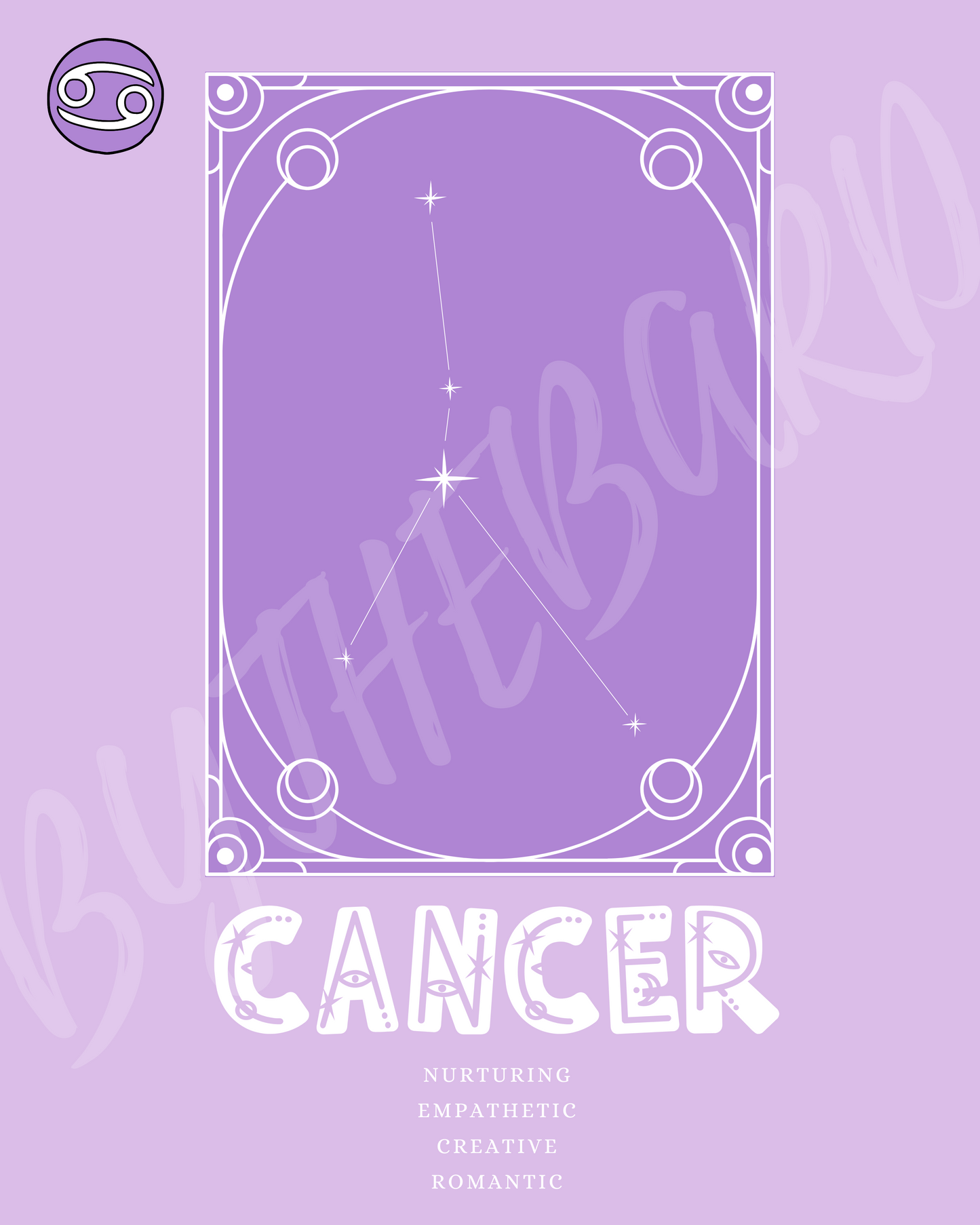 Wall Art Print - Zodiac - Cancer-By The Bard