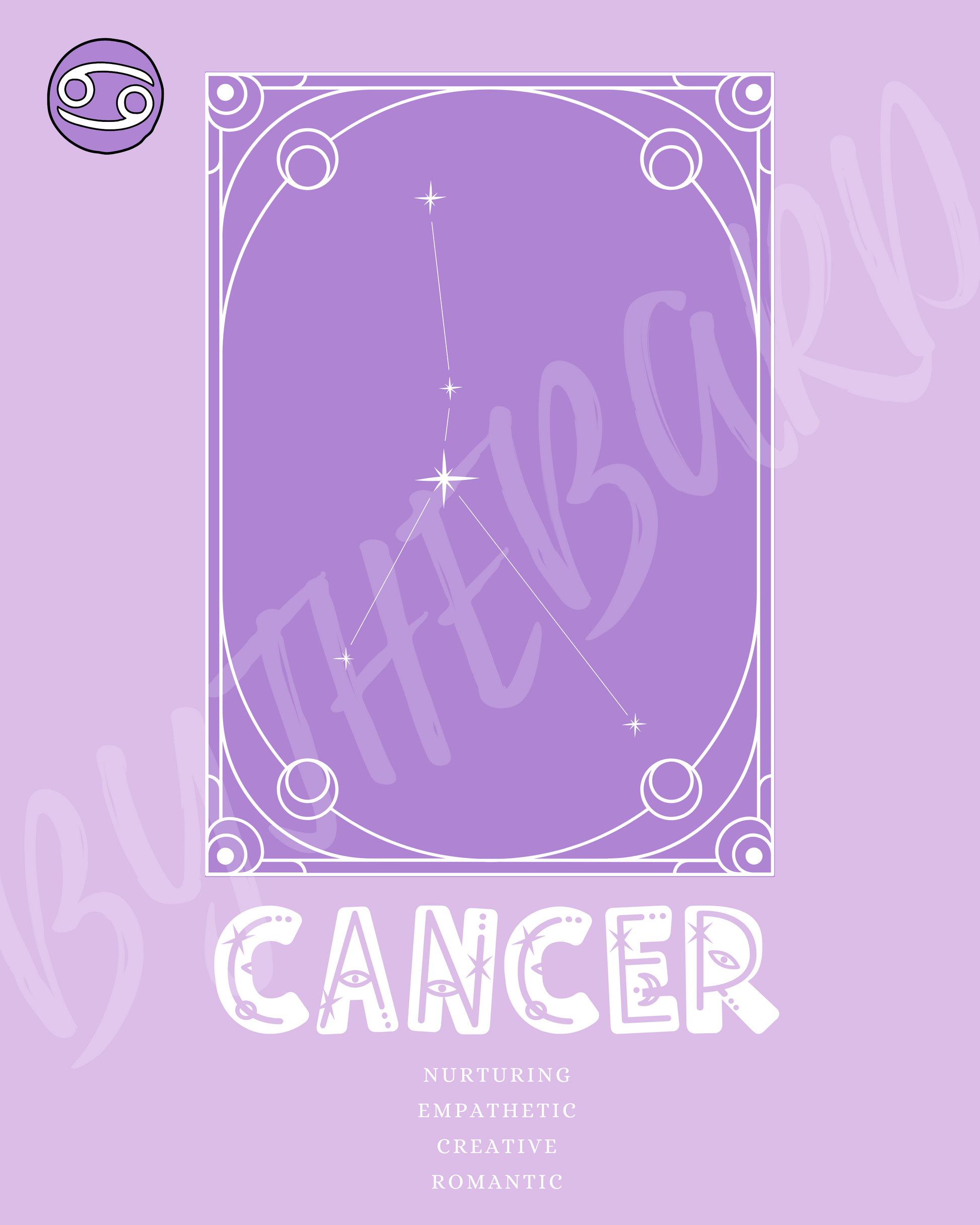 Wall Art Print - Zodiac - Cancer-By The Bard