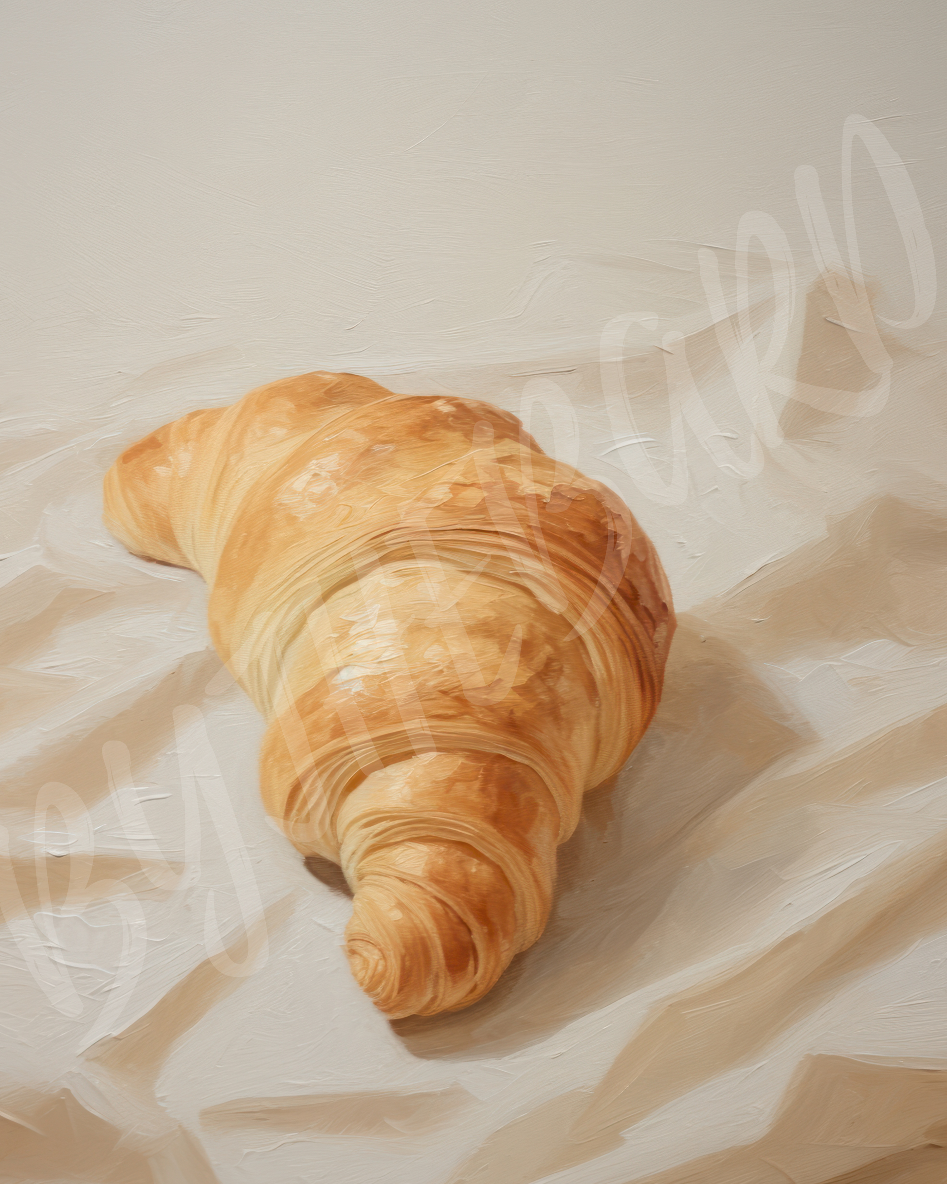 Wall Art Print - Croissant-By The Bard