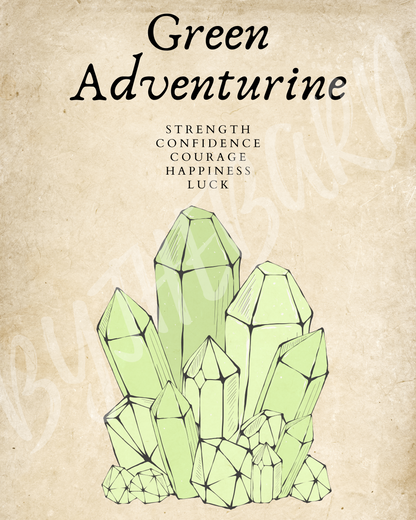 Wall Art Print - Green Adventurine-By The Bard