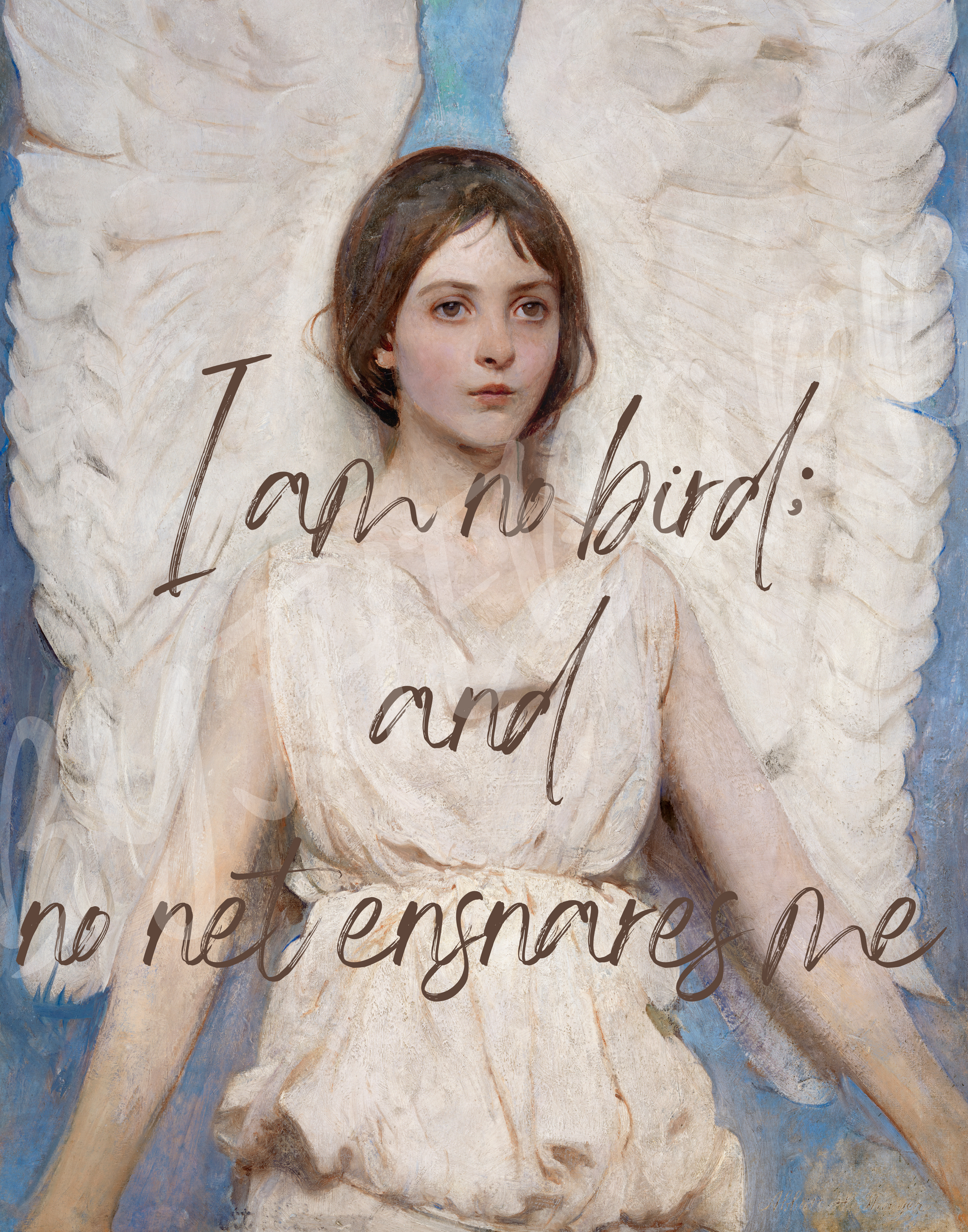 Wall Art Print - I Am No Bird; And No Net Ensnares Me-By The Bard