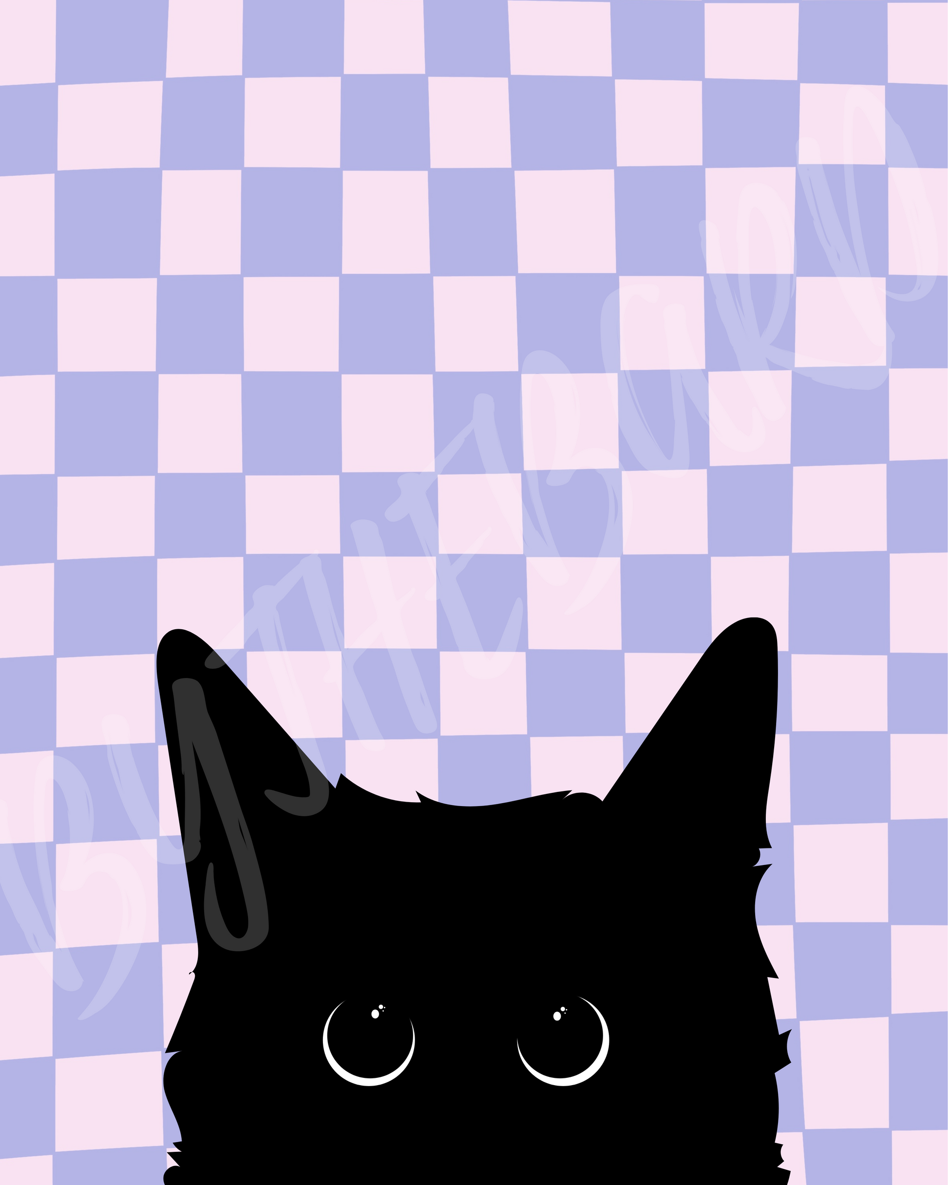 Wall Art Print - Peek A Boo Cat-By The Bard