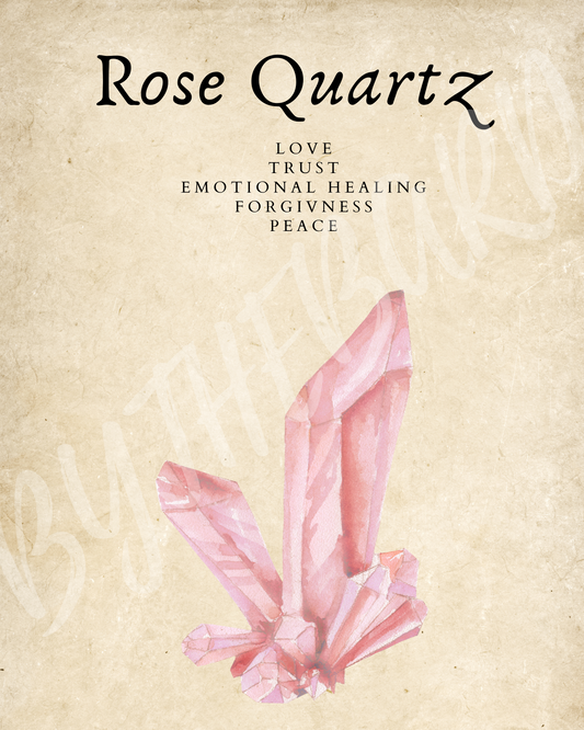 Wall Art Print - Rose Quartz-By The Bard