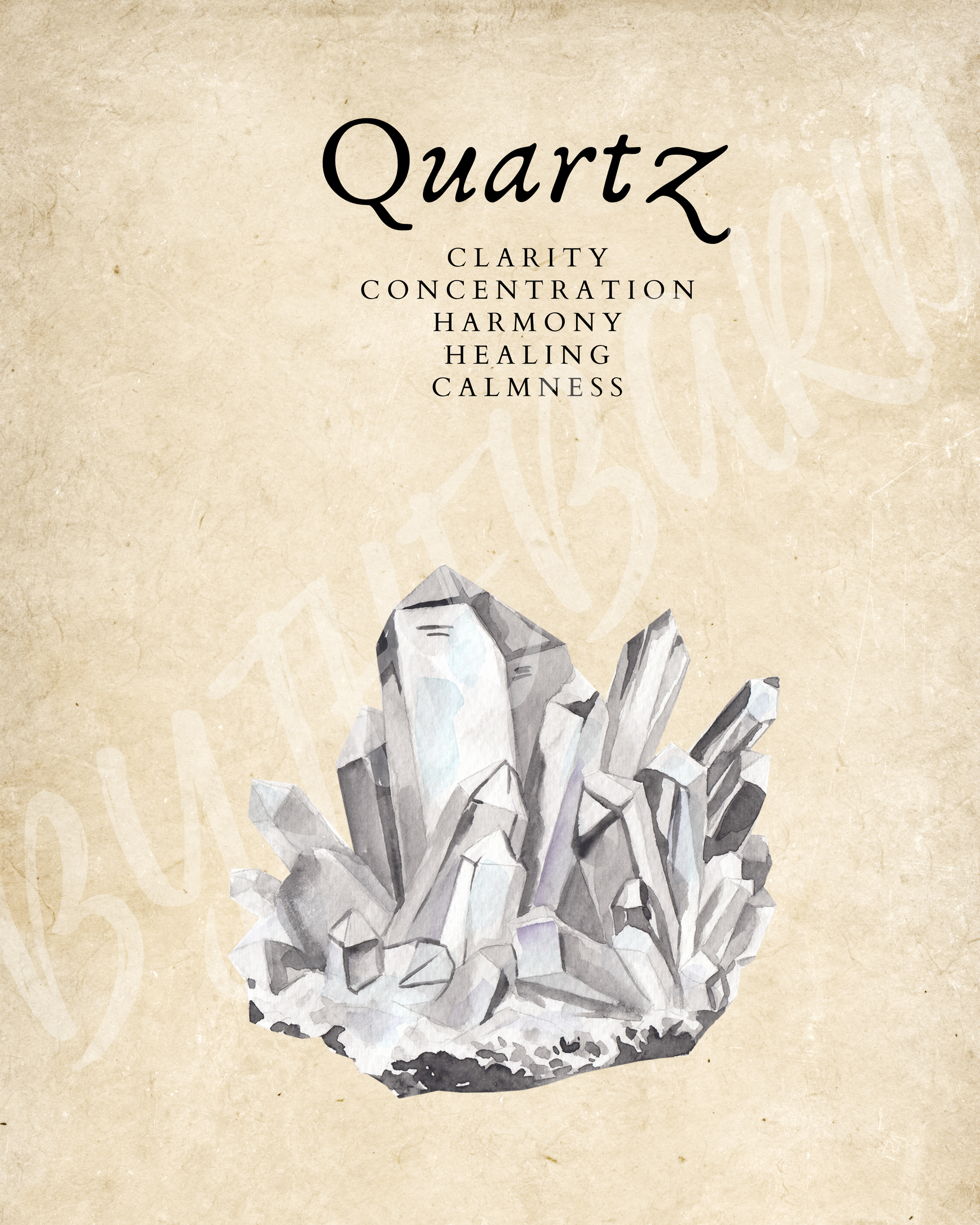 Wall Art Print - Quartz-By The Bard