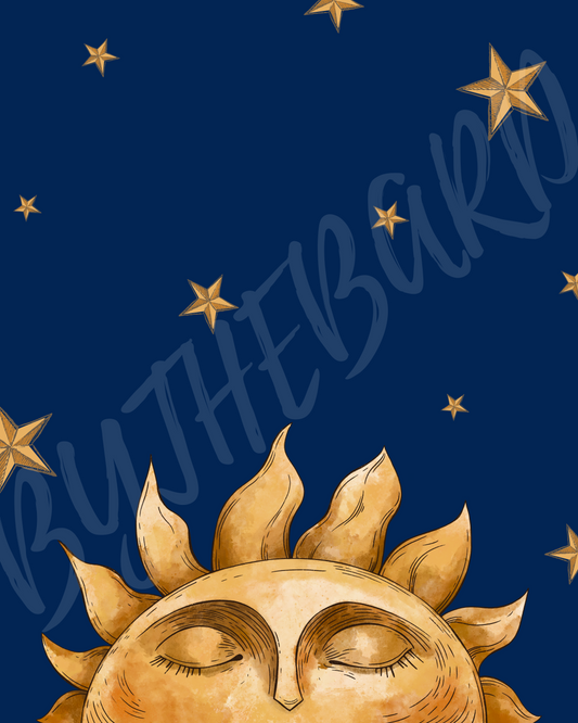 Wall Art Print - Vintage Sun-By The Bard