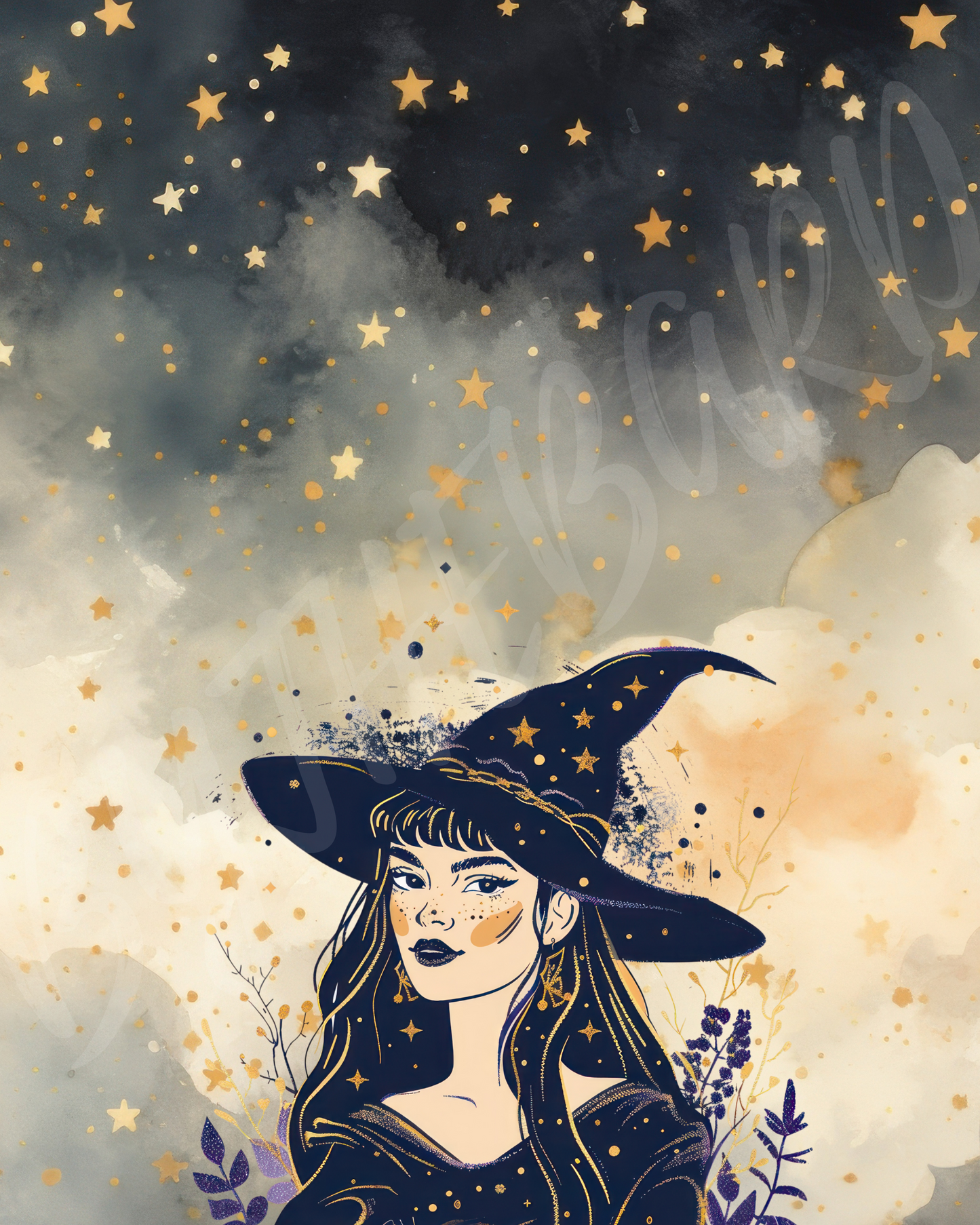 Wall Art Print - Celestial Witch-By The Bard