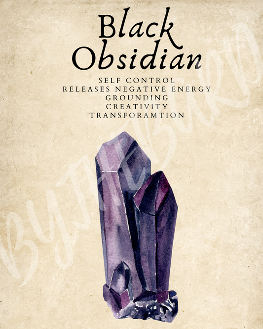 Wall Art Print - Black Obsidian-By The Bard