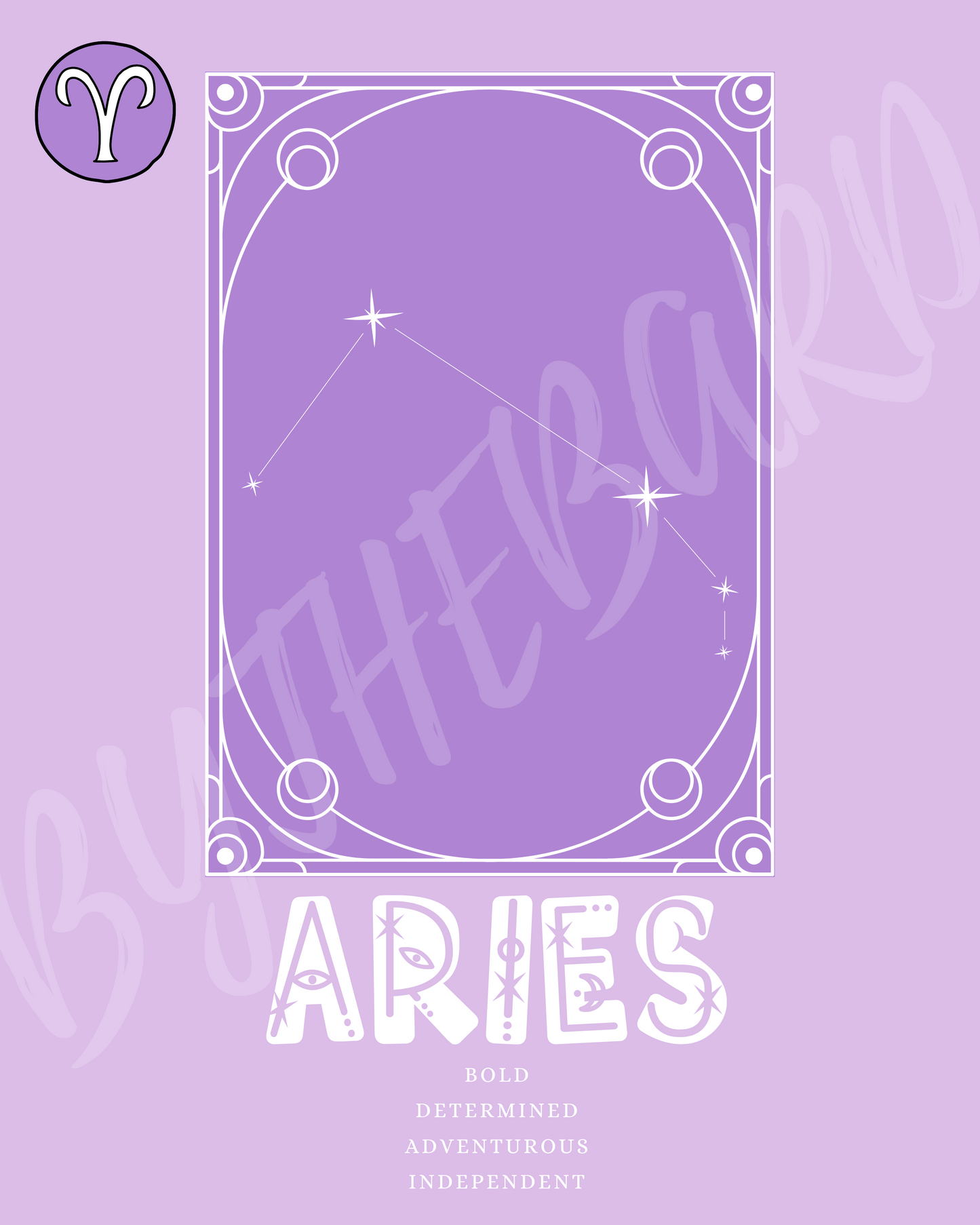 Wall Art Print - Zodiac - Aries-By The Bard