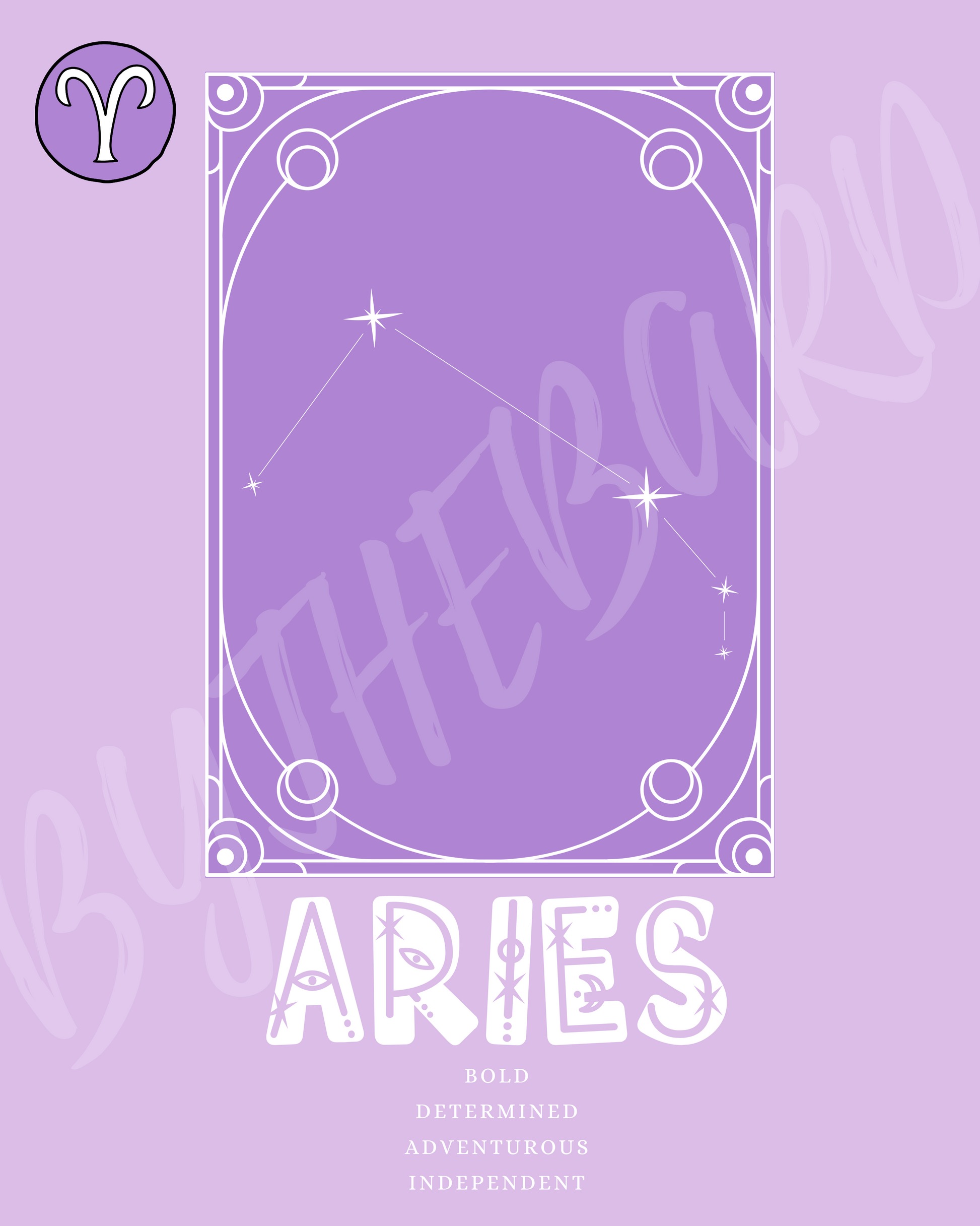 Wall Art Print - Zodiac - Aries-By The Bard