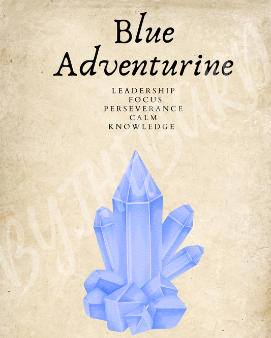 Wall Art Print - Blue Adventurine-By The Bard