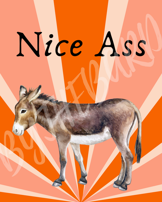 Wall Art Print - Nice Ass-By The Bard