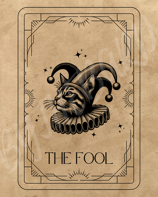 Wall Art Print - Tarot Card - The Fool-By The Bard