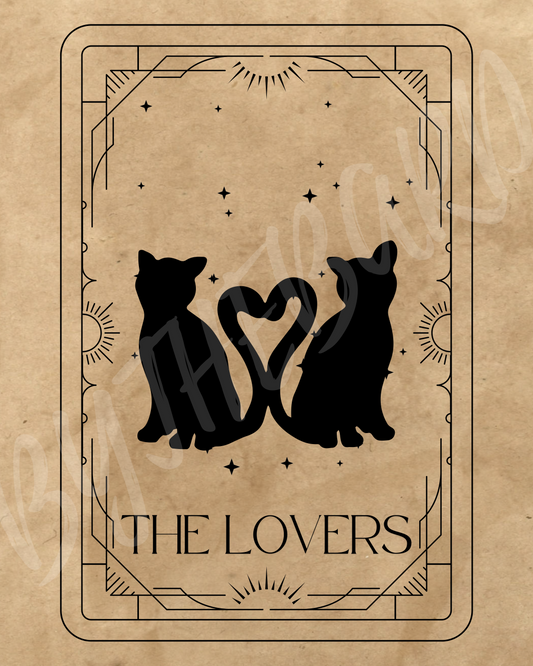 Wall Art Print - Tarot Card - The Lovers-By The Bard