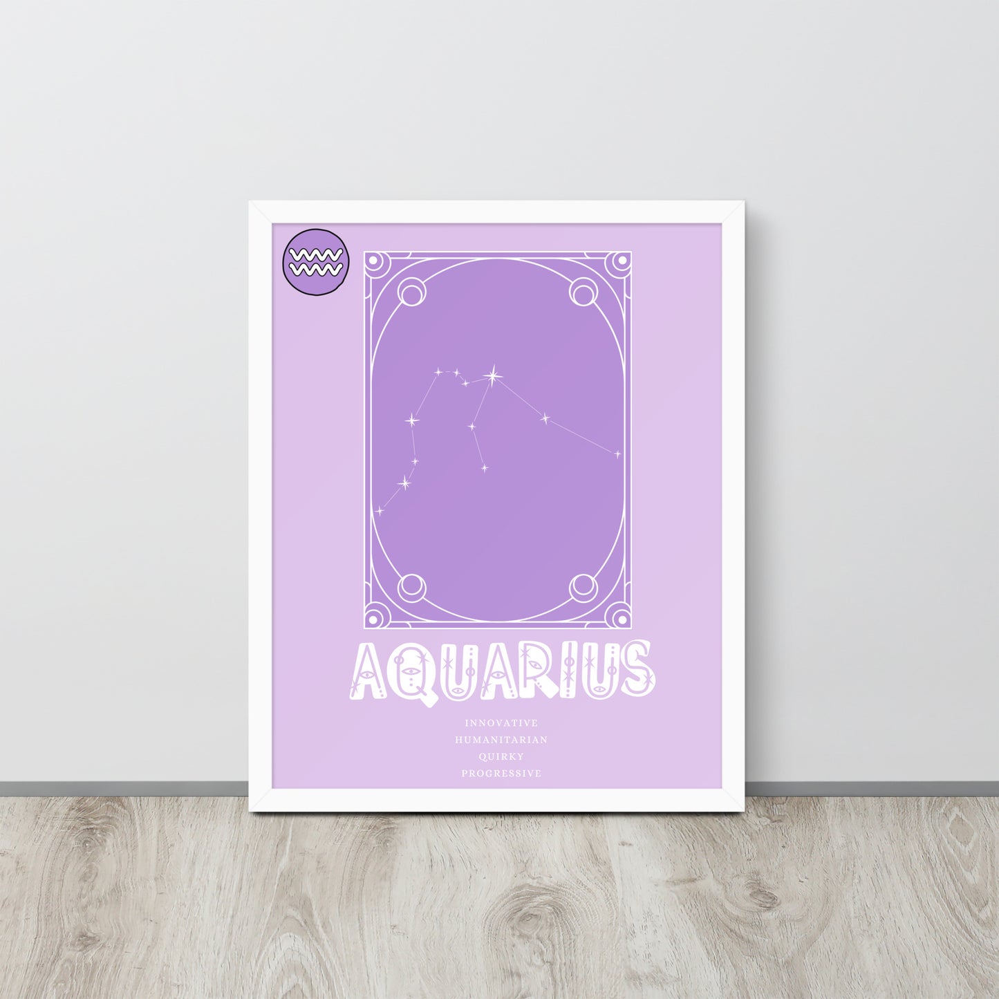 Wall Art Print - Zodiac - Aquarius-By The Bard