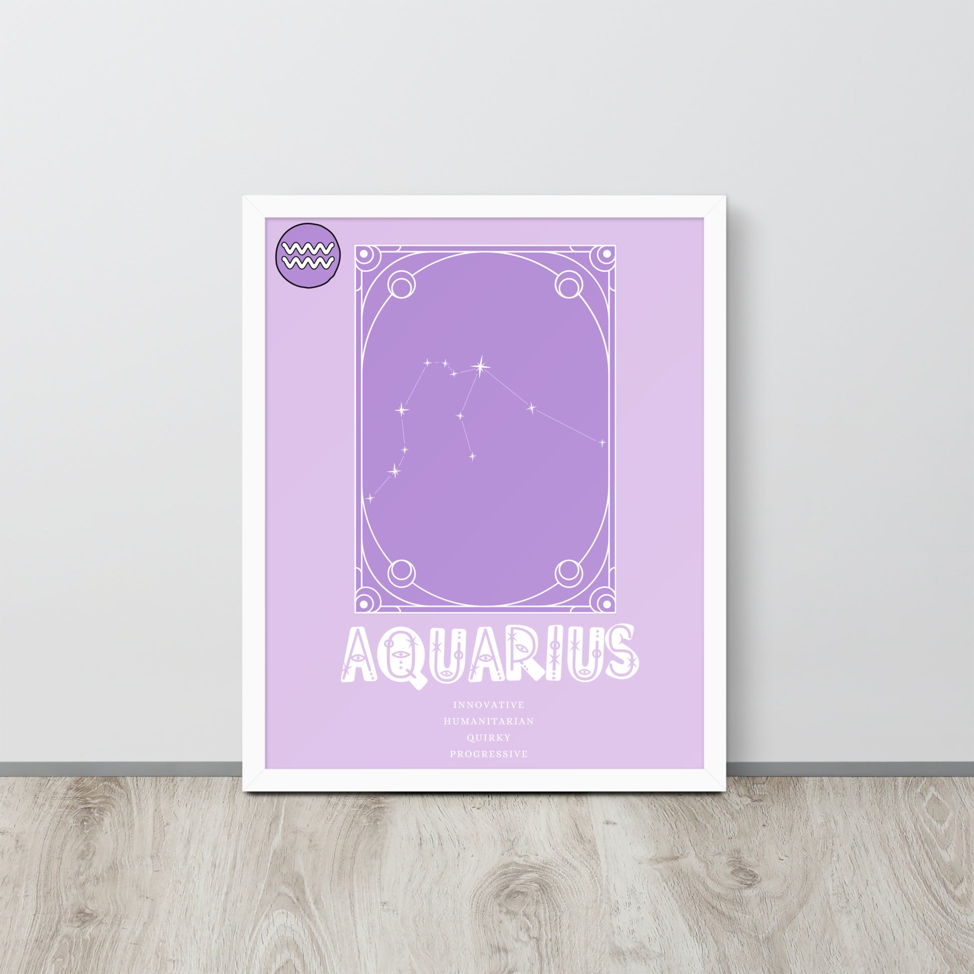 Wall Art Print - Zodiac - Aquarius-By The Bard