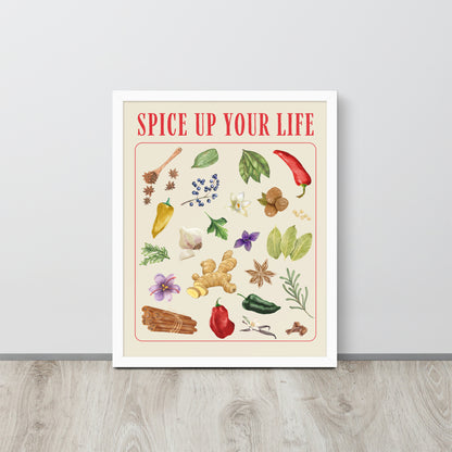 Wall Art Print - Spice Up Your Life Botanical Illustration-By The Bard