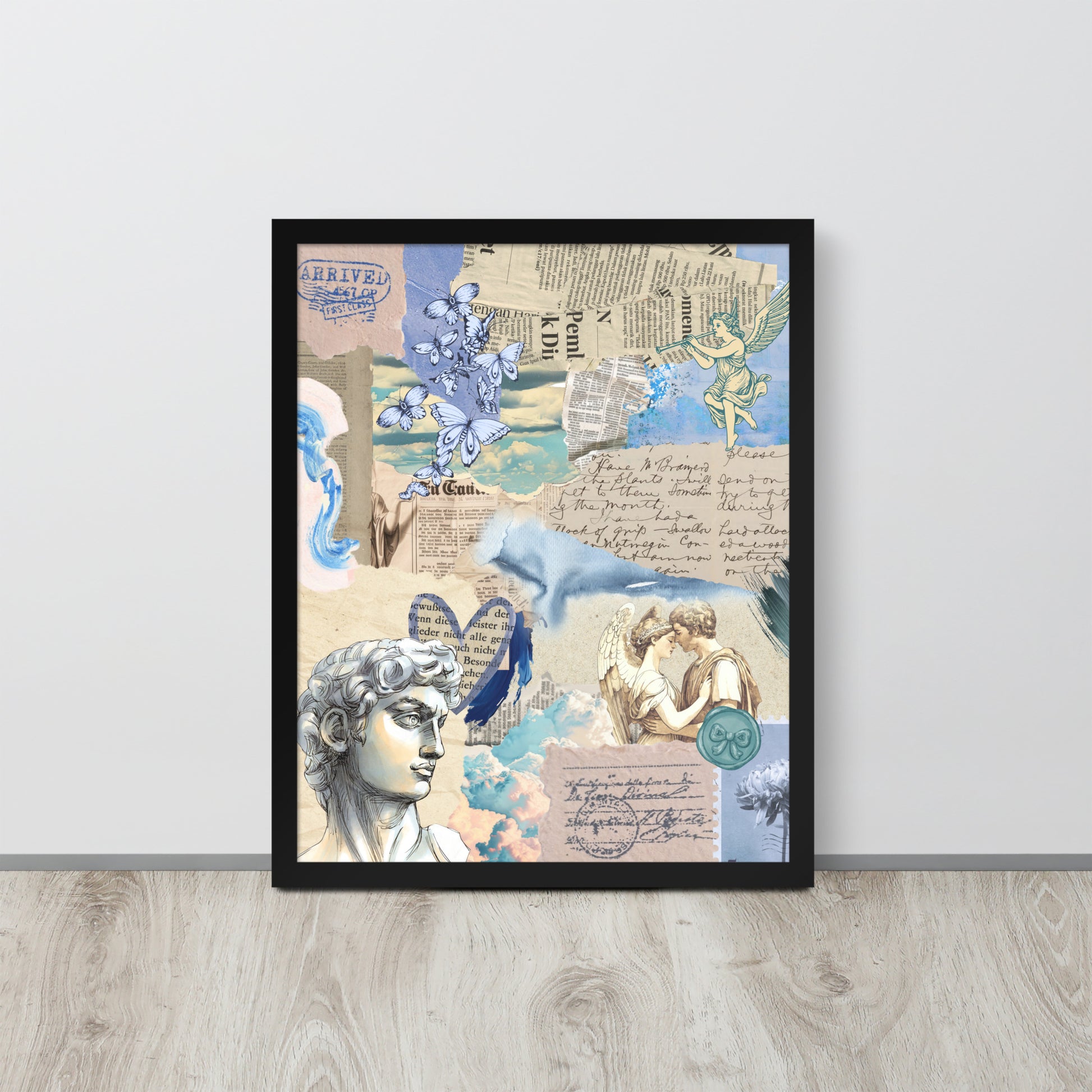 Wall Art Print - Neo Classical Romantic Greco-Roman Collage-By The Bard