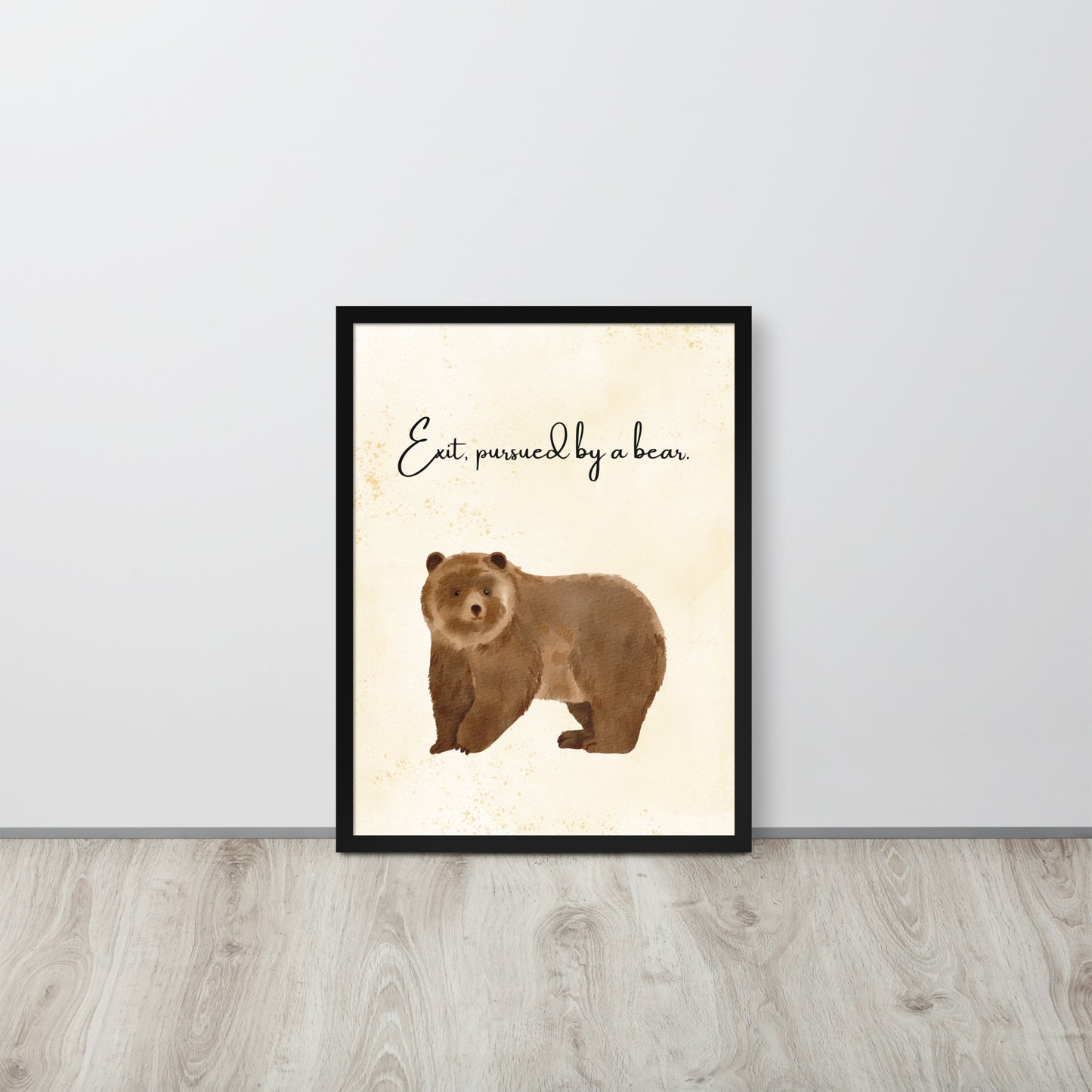 Wall Art Print - Exit, pursued by a bear-By The Bard