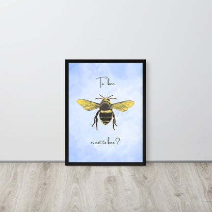 Wall Art Print - To Bee or Not to Bee-By The Bard