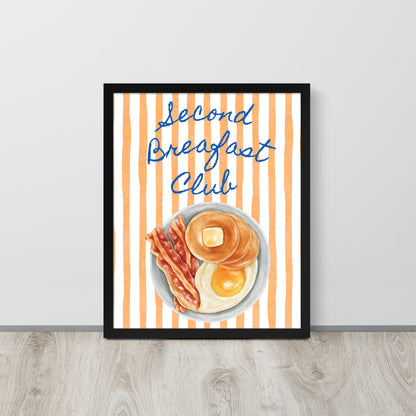 Wall Art Print - Second Breakfast Club, Whimsical Food Illustration-By The Bard