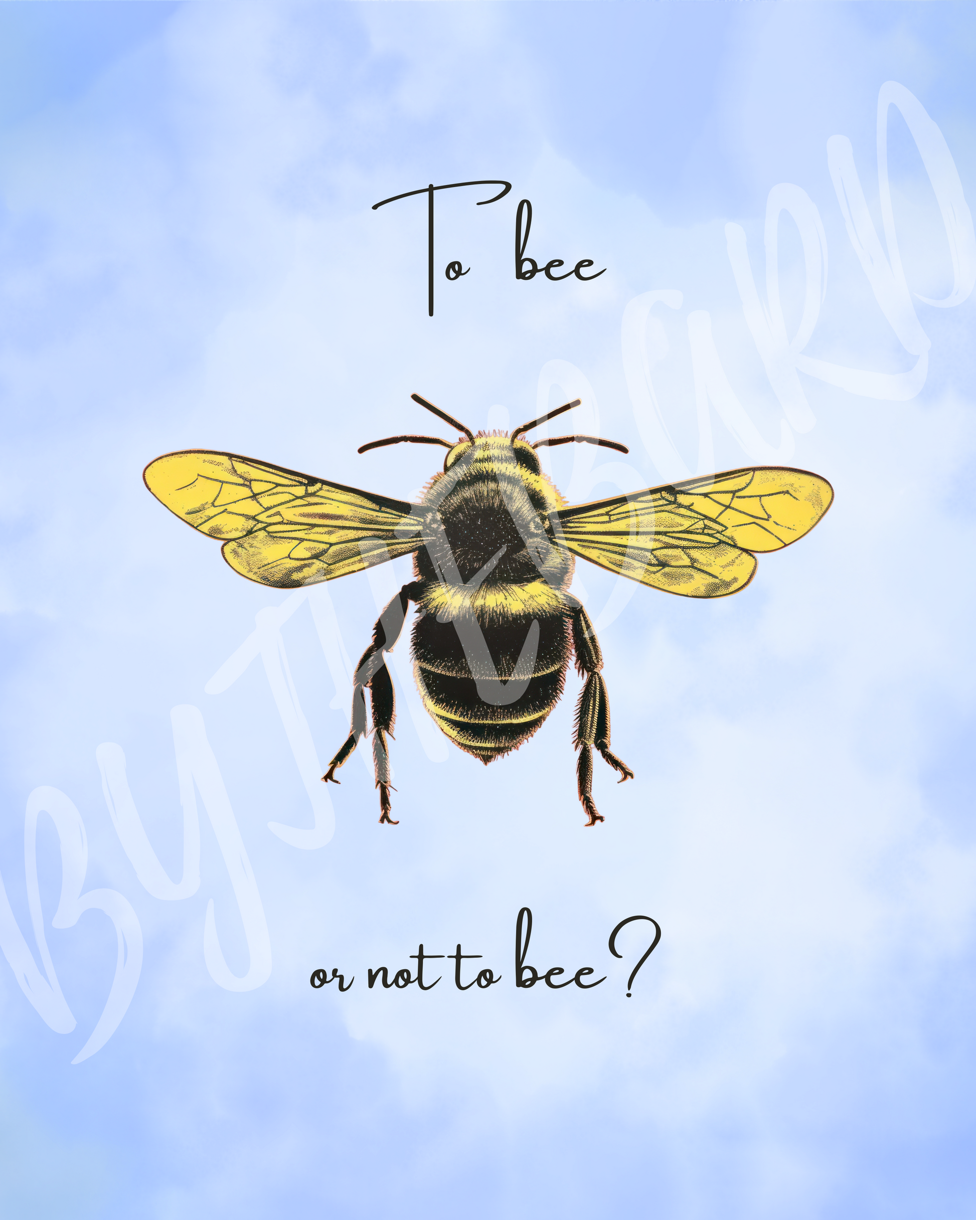 Wall Art Print - To Bee or Not to Bee-By The Bard