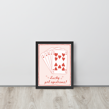 Wall Art Print - Lucky Girl Syndrome-By The Bard