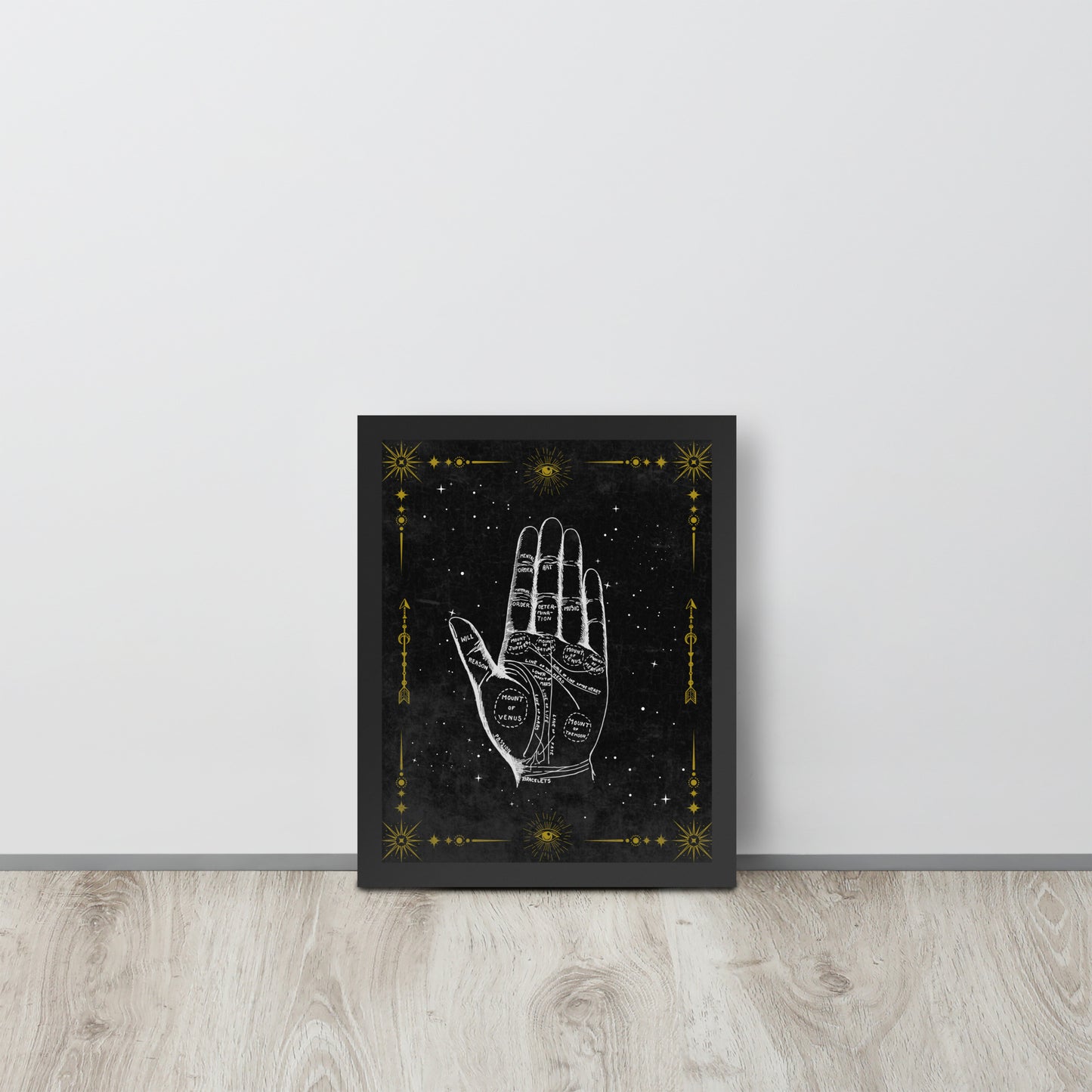 Wall Art Print - Vintage Occult Palm Reading Guide-By The Bard