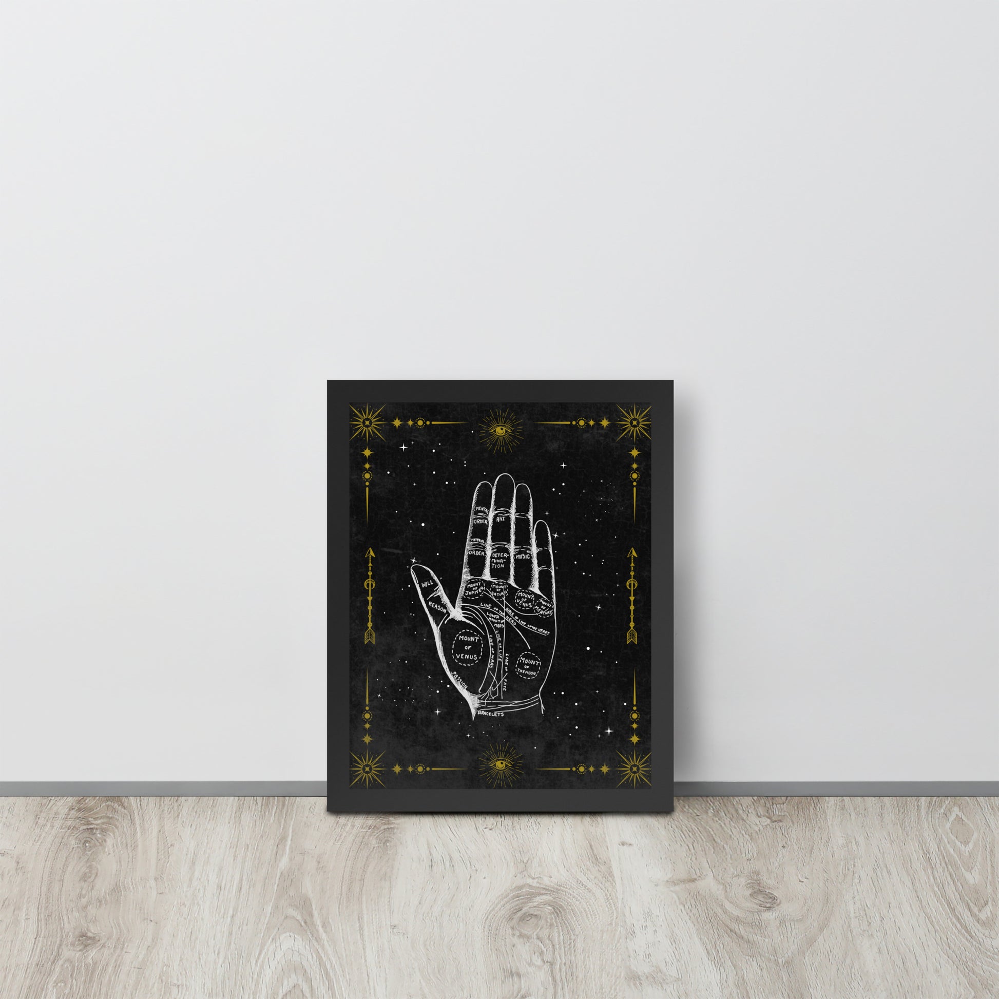 Wall Art Print - Vintage Occult Palm Reading Guide-By The Bard