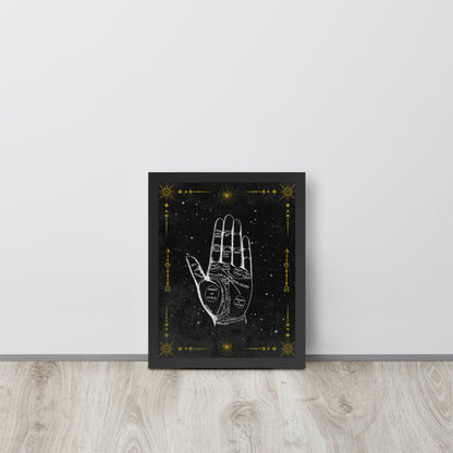 Wall Art Print - Vintage Occult Palm Reading Guide-By The Bard