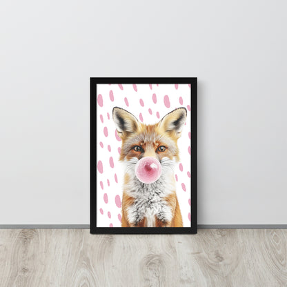 Wall Art Print - Fox Bubblegum-By The Bard