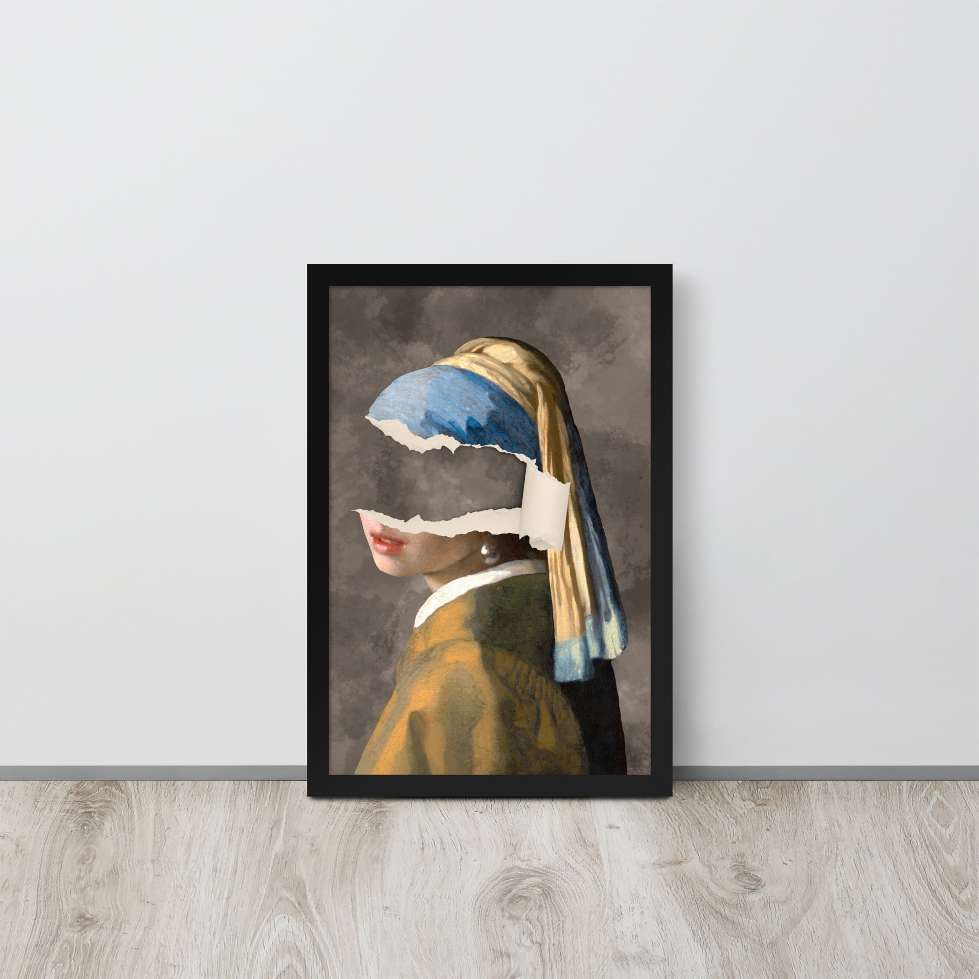 Wall Art Print - Ripped Girl with a Pearl Earring-By The Bard