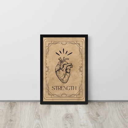 Wall Art Print - Tarot Card - Strength-By The Bard