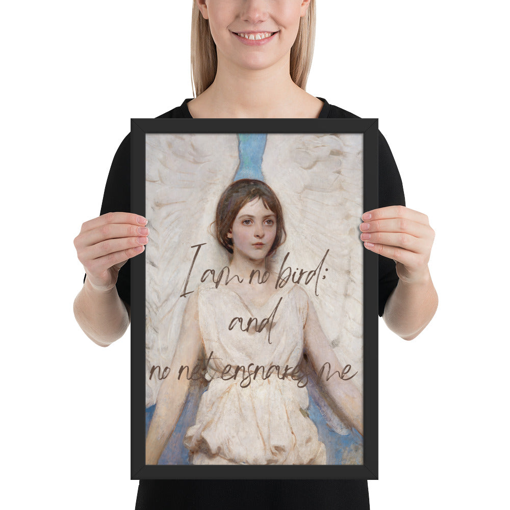 Wall Art Print - I Am No Bird; And No Net Ensnares Me-By The Bard