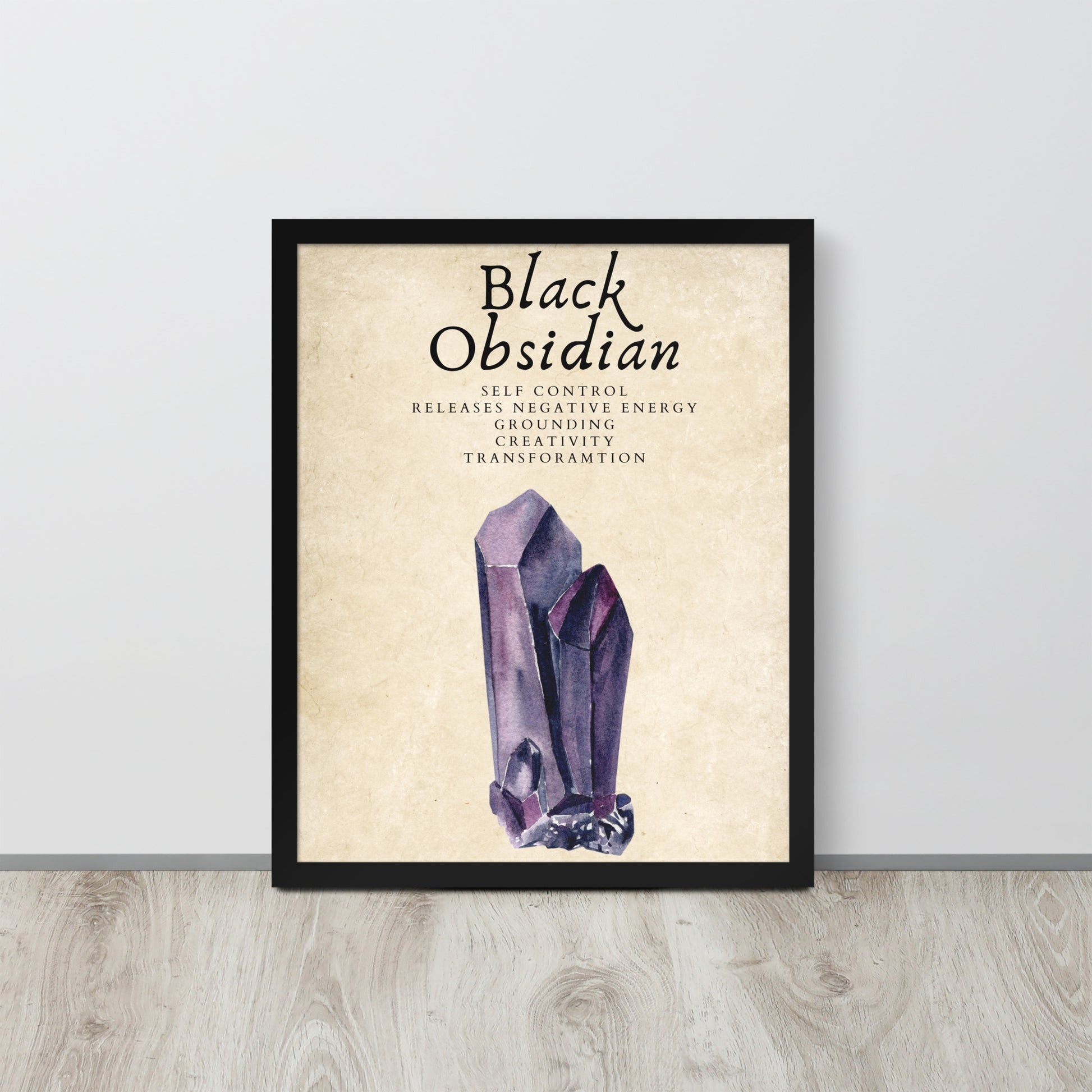 Wall Art Print - Black Obsidian-By The Bard