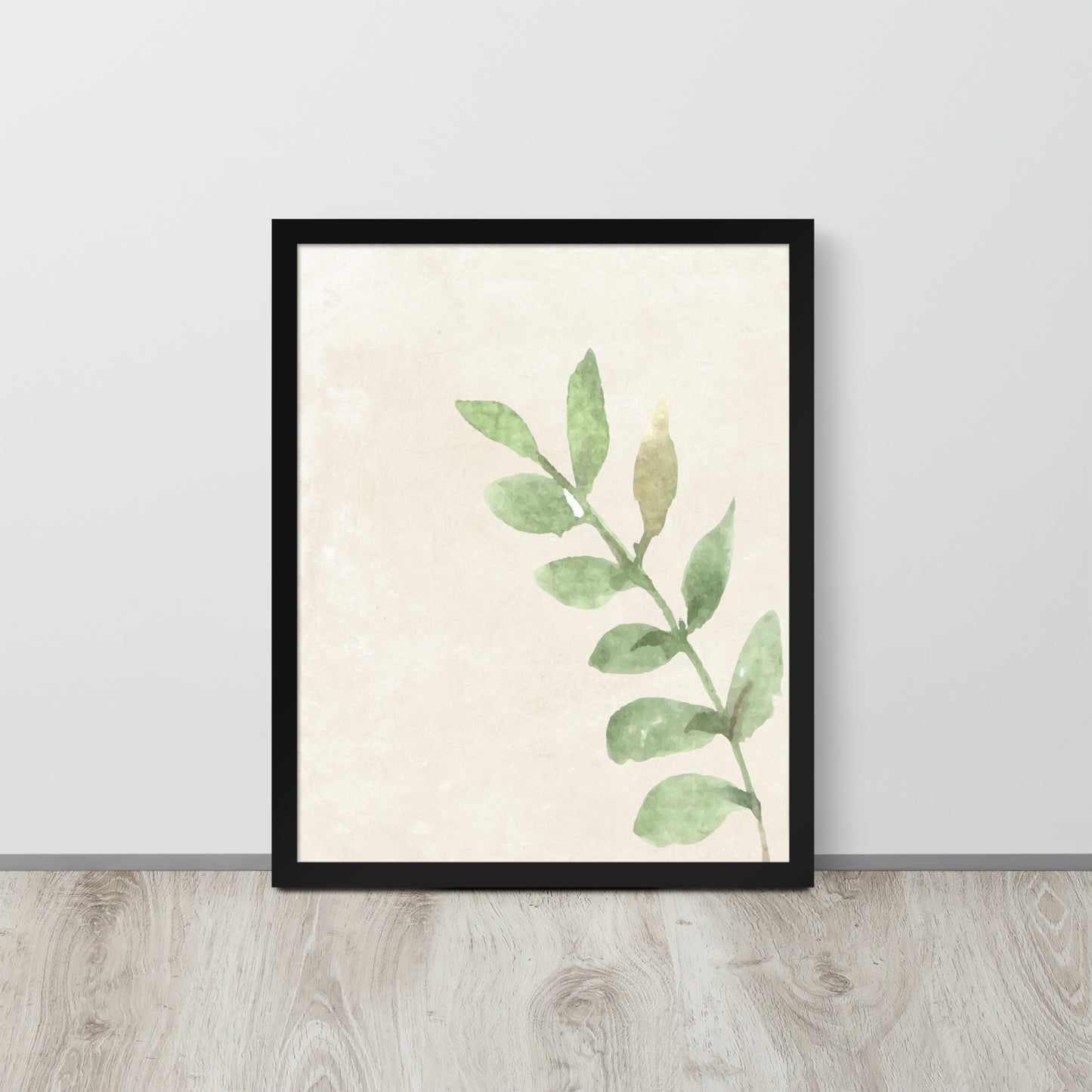 Wall Art Print - Botanical Watercolour Leaves Illustration