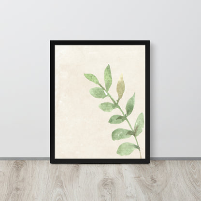 Wall Art Print - Botanical Watercolour Leaves Illustration-By The Bard