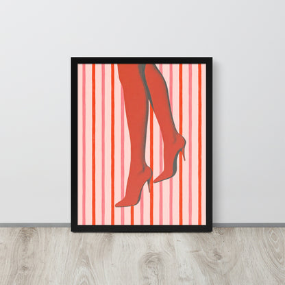 Wall Art Print - Retro Red Heels Pop Art Print-By The Bard