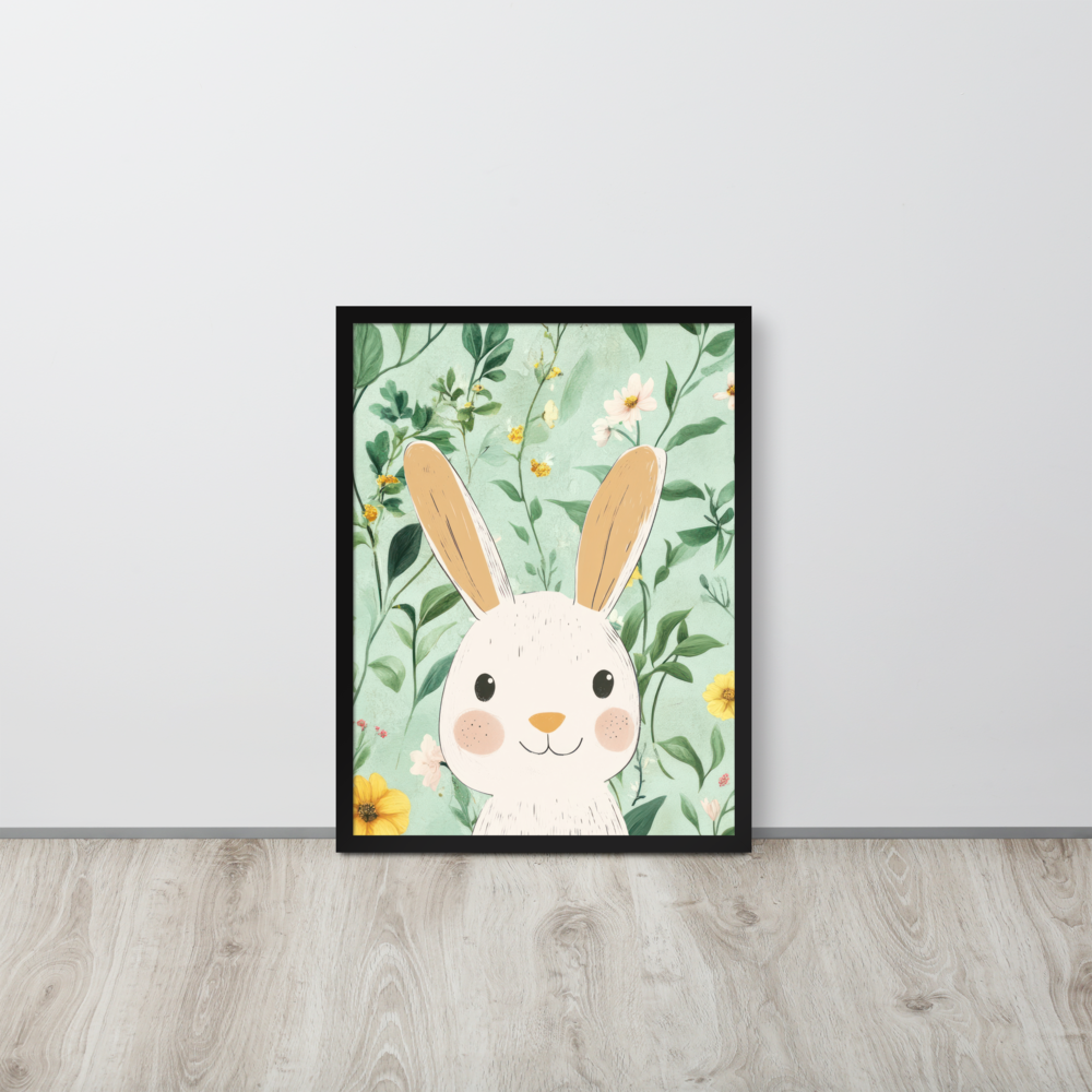 Wall Art Print - Botanical Bunny-By The Bard