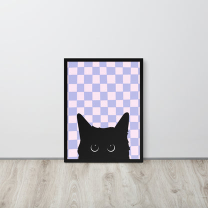 Wall Art Print - Peek A Boo Cat-By The Bard