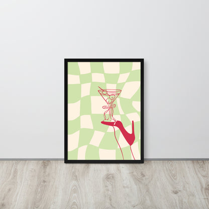 Wall Art Print - Martini & Heels-By The Bard