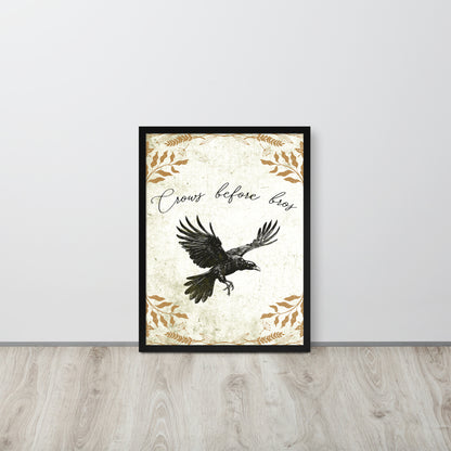 Wall Art Print - Crows Before Bros-By The Bard