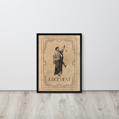 Wall Art Print - Tarot Card - Judgement, Lady Justice Edition-By The Bard