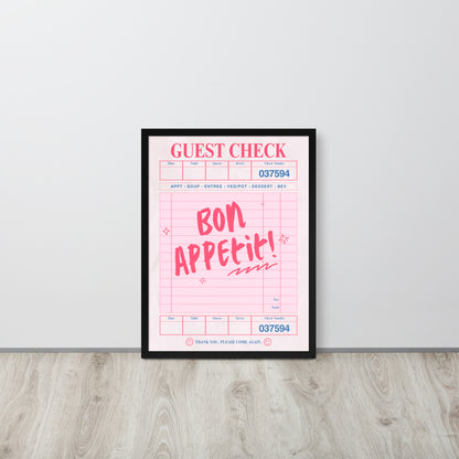 Wall Art Print - Bon Appetit-By The Bard