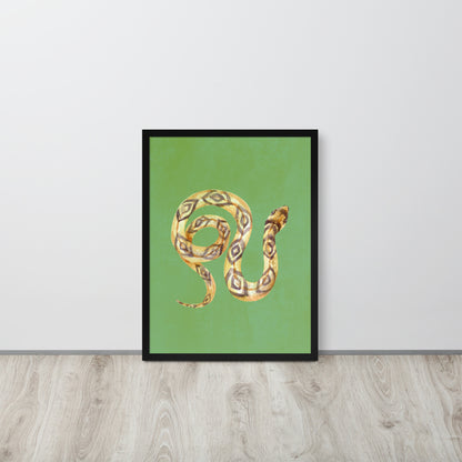 Wall Art Print - Golden Serpent-By The Bard