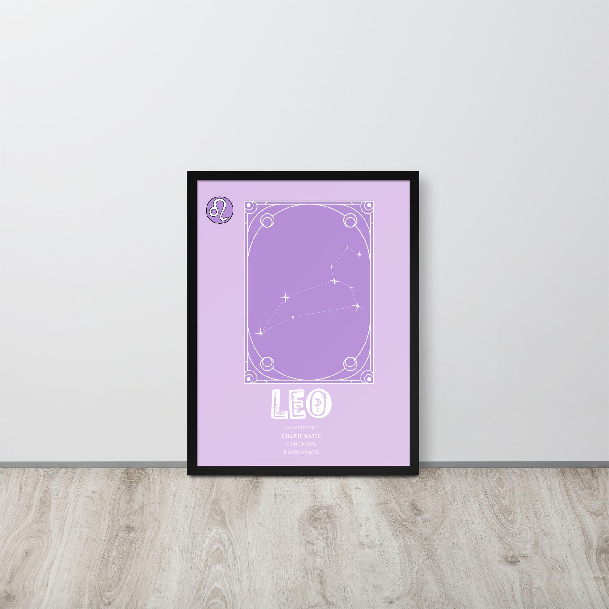 Wall Art Print - Zodiac - Leo-By The Bard
