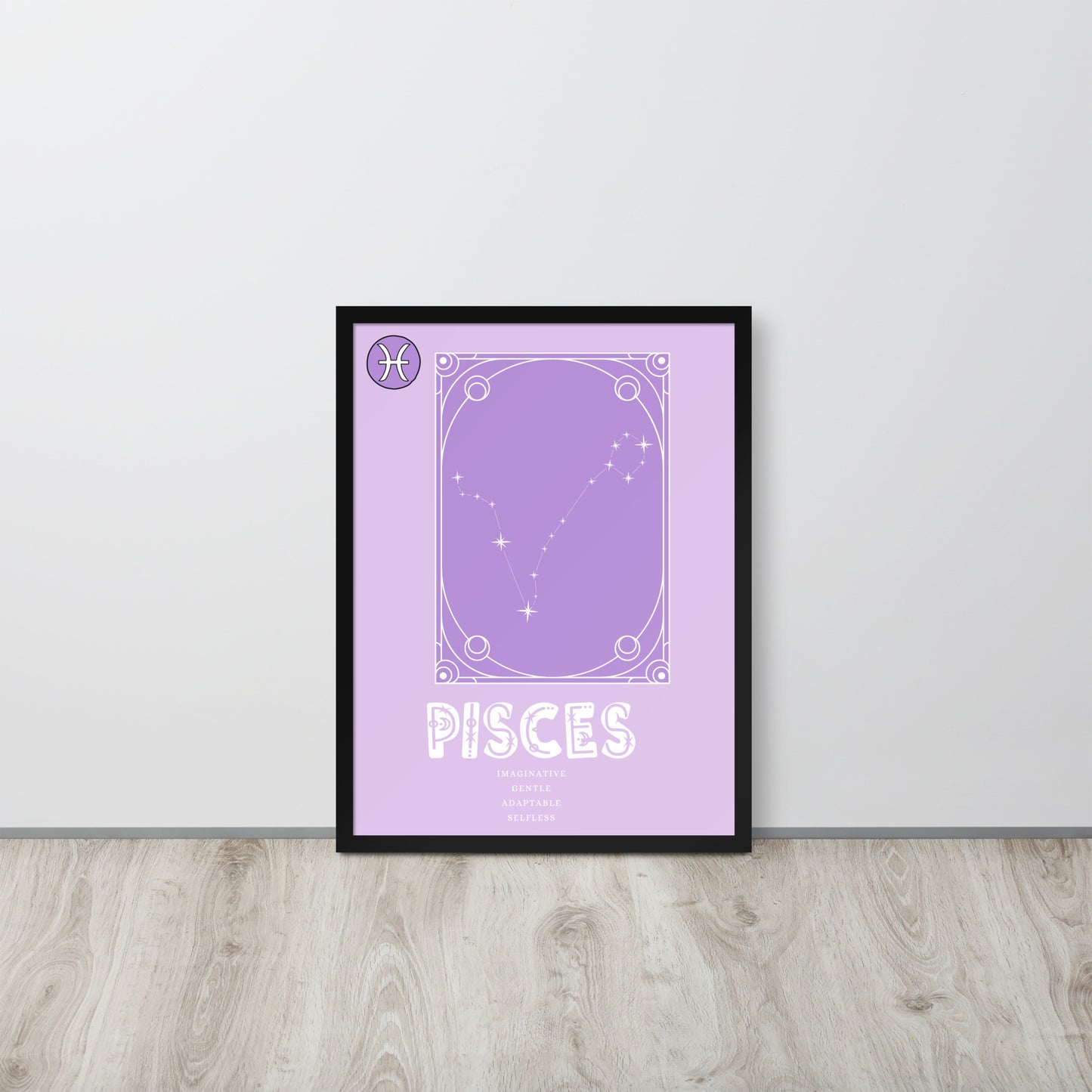 Wall Art Print - Zodiac - Pisces-By The Bard
