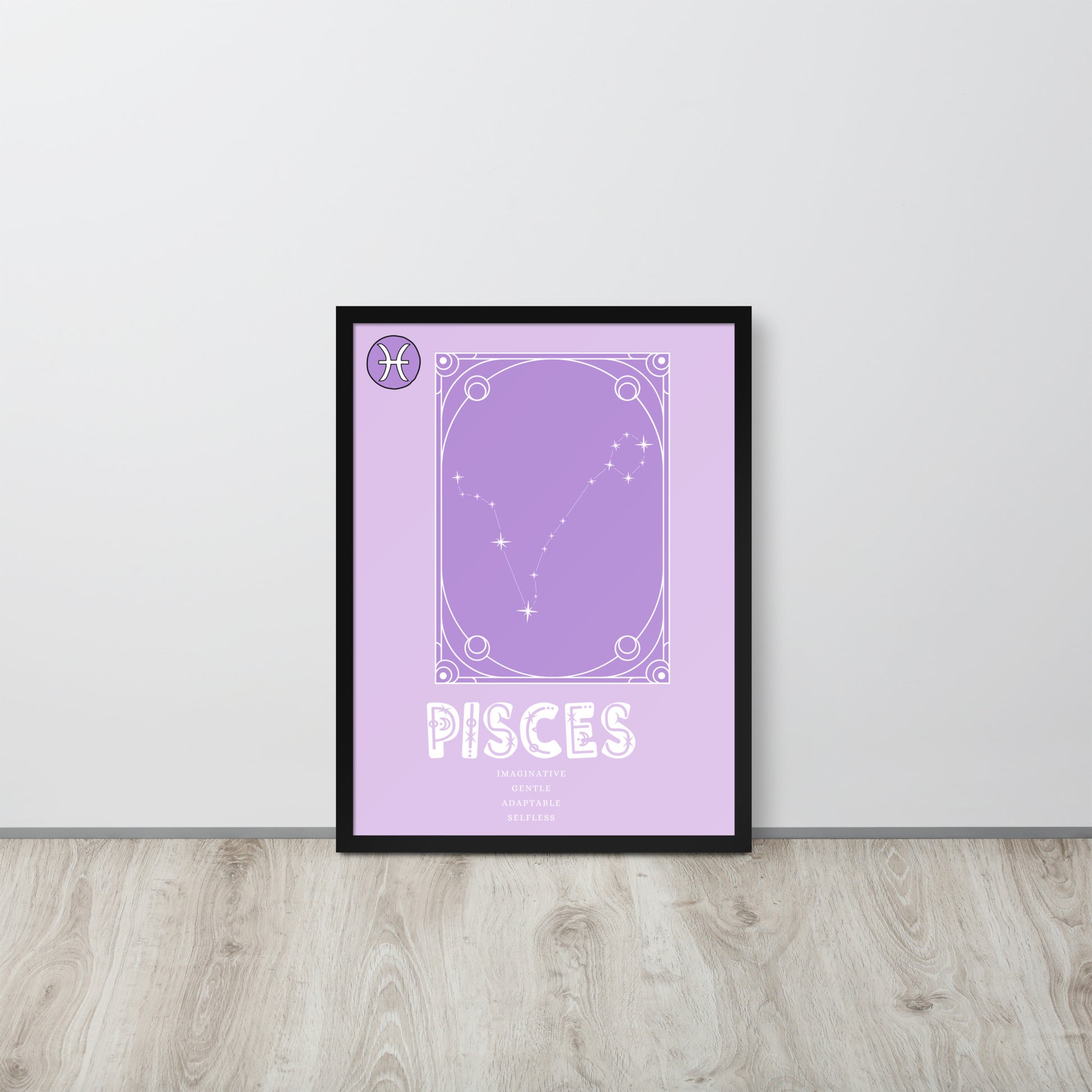 Wall Art Print - Zodiac - Pisces-By The Bard