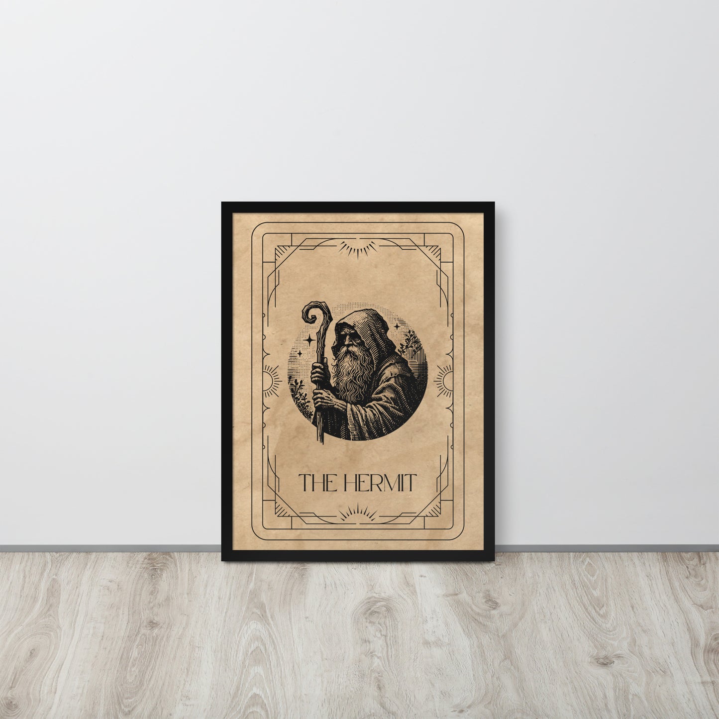 Wall Art Print - Tarot Card - The Hermit-By The Bard