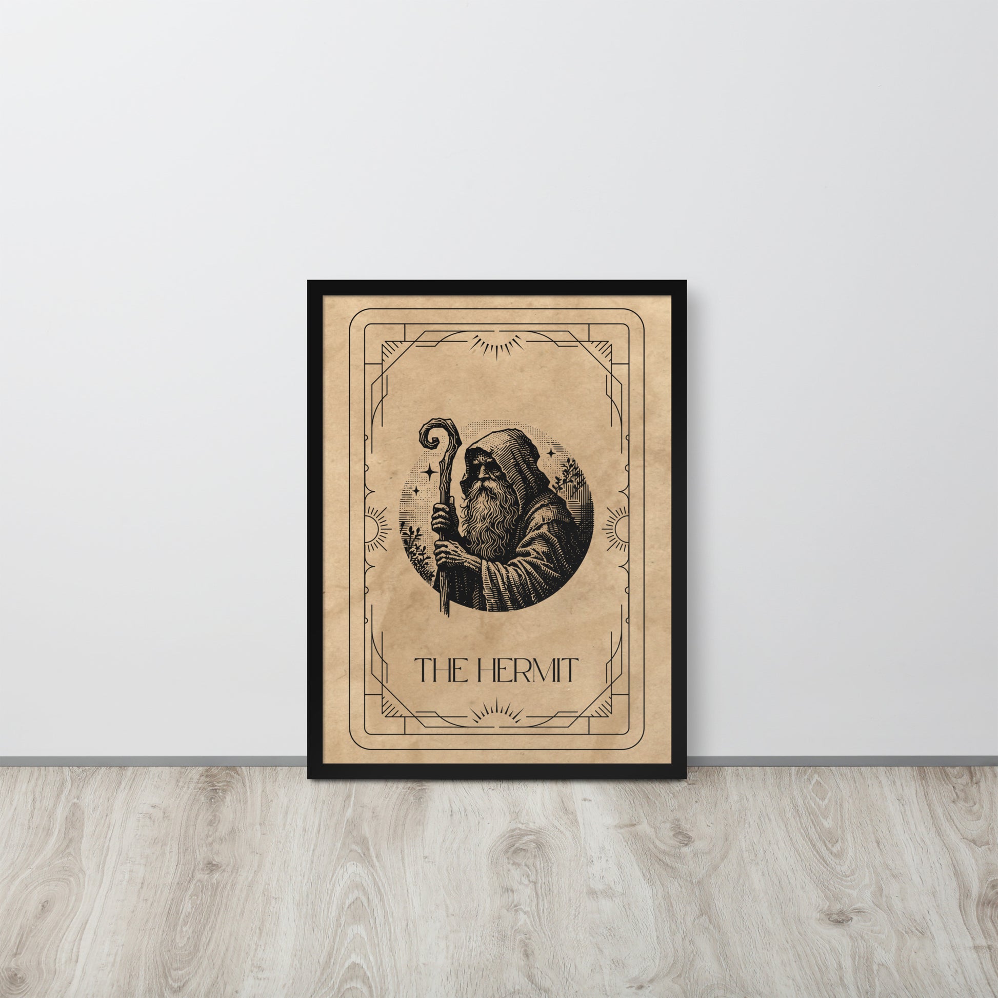 Wall Art Print - Tarot Card - The Hermit-By The Bard