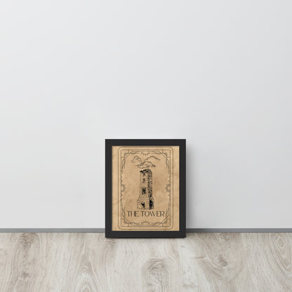 Wall Art Print - Tarot Card - The Tower-By The Bard